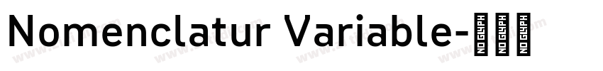 Nomenclatur Variable字体转换